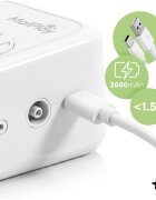 MalPlay Aspirator nazal electric AspiLoo pentru copii si bebelusi putere 55 W 9 trepte de aspirare 3 varfuri silicon muzica si lumina de veghe USB-C