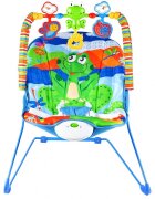 MalPlay Balansoar cu vibratii bara de jucarii si muzica Green Frog