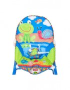 MalPlay Balansoar multifunctional cu Muzica Vibratii bara detasabila cu 3 jucarii suspendate Scaunel rabatabil in 2 pozitii Husa detasabila Blue