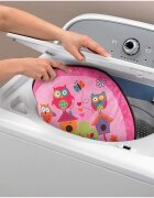 MalPlay Balansoar multifunctional cu Muzica Vibratii bara detasabila cu 3 jucarii suspendate Scaunel rabatabil in 2 pozitii Husa detasabila Pink