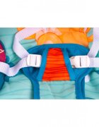 MalPlay Balansoar multifunctional pentru copii Blue Lion prevazut cu sunete si vibratii dimensiune 64 x 46 x 65 cm