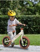 MalPlay Bicicleta de echilibru fara pedale cu Ghidonul si Saua ergonomica reglabile in inaltime roti de 12 inch din spuma EVA si manere anti-alunecare WhiteBrown