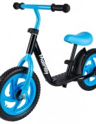 MalPlay Bicicleta de echilibru pentru copii blackblue cadru otel roti 12 inch saua si ghidonul reglabile pe inaltime
