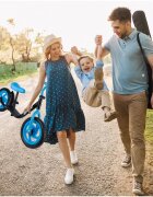 MalPlay Bicicleta de echilibru pentru copii blackblue cadru otel roti 12 inch saua si ghidonul reglabile pe inaltime
