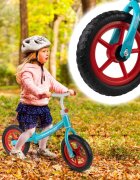MalPlay Bicicleta fara pedale cu roti de 12 inch din spuma EVA cu scaun si ghidon reglabile in inaltime Push Sport Bicolor inaltime sezut 29-34 cm de la 3 ani inaltime recomandata 80-108 cm
