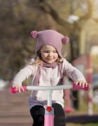 MalPlay Bicicleta fara pedale cu roti de 12 inch din spuma EVA cu scaun si ghidon reglabile in inaltime Push Sport Roz inaltime sezut 29-34 cm de la 3 ani inaltime recomandata 80-108 cm
