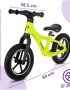 MalPlay Bicicleta fara pedale pentru copii Lemon cu saua reglabila roti 12 inch din PU 55 x 89 x 42 cm