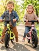 MalPlay Bicicleta fara pedale pentru copii Pink cu saua reglabila roti 12 inch din PU 55 x 89 x 42 cm