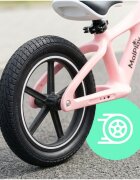 MalPlay Bicicleta fara pedale pentru copii Pink cu saua reglabila roti 12 inch din PU 55 x 89 x 42 cm