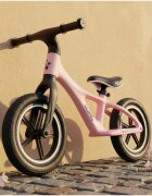 MalPlay Bicicleta fara pedale pentru copii Pink cu saua reglabila roti 12 inch din PU 55 x 89 x 42 cm