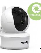 MalPlay Camera suplimentara pentru supraveghere bebe NannyEye Complex HD de 5.0 monitorizare inteligenta zinoapte cu 8 melodii integrate raza semnal 300m