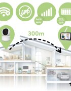 MalPlay Camera suplimentara pentru supraveghere bebe NannyEye Complex HD de 5.0 monitorizare inteligenta zinoapte cu 8 melodii integrate raza semnal 300m