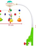 MalPlay Carusel muzical cu proiector pentru patut Stars