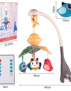 MalPlay Carusel muzical cu telecomanda pentru patut Birds