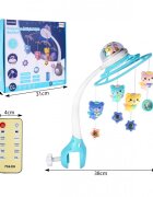 MalPlay Carusel muzical pentru patut cu proiector si telecomanda Flying Bears