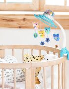 MalPlay Carusel muzical pentru patut cu proiector si telecomanda Flying Bears