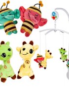 MalPlay Carusel muzical pentru patut Smiling Animals