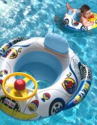 MalPlay Colac gonflabil pentru bebelusi cu volan 70x80 cm