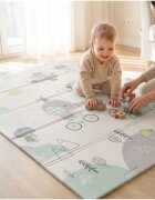 MalPlay Covor din spuma XPE pentru copii pliabil cu doua fete si husa de transport inclusa Mativo 120 x 180 cm