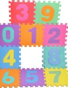 MalPlay Covor puzzle din spuma 10 piese Cifre 29x29 cm
