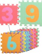 MalPlay Covor puzzle din spuma 10 piese Cifre 29x29 cm