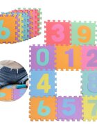 MalPlay Covor puzzle din spuma 10 piese Cifre 29x29 cm
