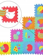 MalPlay Covor puzzle din spuma 10 piese Fructe