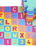 MalPlay Covor puzzle din spuma Litere si Cifre 36 piese