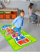 MalPlay Covoras de joaca pentru copii realizat din spuma dimensiunea 200 x 90 cm model sotron multicolor