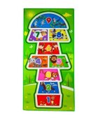 MalPlay Covoras de joaca pentru copii realizat din spuma dimensiunea 200 x 90 cm model sotron multicolor