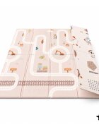 MalPlay Covoras de joaca pliabil cu doua fete din spuma XPE dimensiune 180 x 200 structura antiderapanta husa de transport cu fermoar inclusa