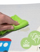 MalPlay Covoras de joaca pliabil cu doua fete Mativo din spuma XPE dimensiune 150 x 180 structura antiderapanta husa de transport cu fermoar inclusa