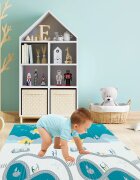 MalPlay Covoras pliabil cu doua fete din spuma Kits 180x200 cm
