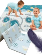 MalPlay Covoras pliabil cu doua fete din spuma Kits 180x200 cm