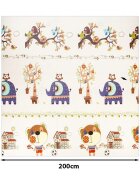 MalPlay Covoras pliabil din spuma cu doua fete Animale 180x200 cm