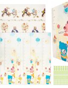 MalPlay Covoras pliabil din spuma cu doua fete Animale 180x200 cm