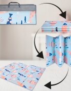 MalPlay Covoras pliabil din spuma cu doua fete BearFish 180x200 cm