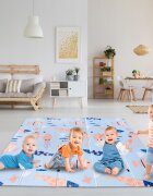 MalPlay Covoras pliabil din spuma cu doua fete BearFish 180x200 cm