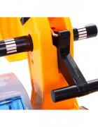 MalPlay Excavator cu Senile pentru copii Yellow cupa mobila casca actionat cu picioarele lungime 63 cm recomandat copiilor de la 3 ani si cu o greutate maxima de 15 kg