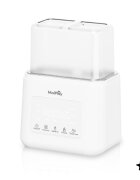 MalPlay Incalzitor si sterilizator multifunctional de sticle 5in1 SORA Duo 230W control tactil incalzire mancare sterilizare cu abur decongelare si mentinere la cald