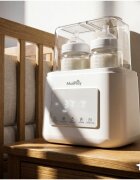 MalPlay Incalzitor si sterilizator multifunctional de sticle 5in1 SORA Duo 230W control tactil incalzire mancare sterilizare cu abur decongelare si mentinere la cald
