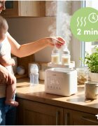 MalPlay Incalzitor si sterilizator multifunctional de sticle 5in1 SORA Duo 230W control tactil incalzire mancare sterilizare cu abur decongelare si mentinere la cald