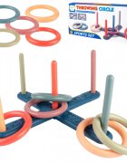 MalPlay Joc de precizie pentru copii Arunca Inelele cu baza 40cm si 5 inele cu diametru 15cm din plastic multicolor