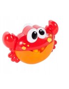MalPlay Jucarie baie pentru copii model crab muzical generator de spuma dimensiune 24 x 7 x 16cm culoare red