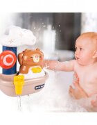 MalPlay Jucarie de baie interactiva cu mecanism de functionare pe baza de apa fara baterii cu ventuze de fixare dimensiune 19 x 13 x 22 cm model Teddy Bear