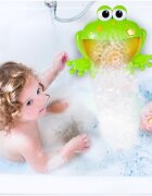 MalPlay Jucarie de baie pentru copii cu difuzor de spuma lumini si 12 melodii Bubble Frog 23cm
