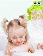 MalPlay Jucarie de baie pentru copii cu difuzor de spuma lumini si 12 melodii Bubble Frog 23cm