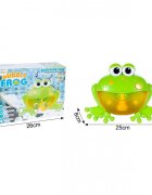MalPlay Jucarie de baie pentru copii cu difuzor de spuma lumini si 12 melodii Bubble Frog 23cm
