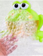 MalPlay Jucarie de baie pentru copii cu difuzor de spuma lumini si 12 melodii Bubble Frog 23cm