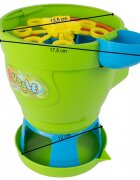 MalPlay Jucarie generatoare de baloane din sapun cu baterii 8 orificii de redare si lichid inclus Blue Barrel